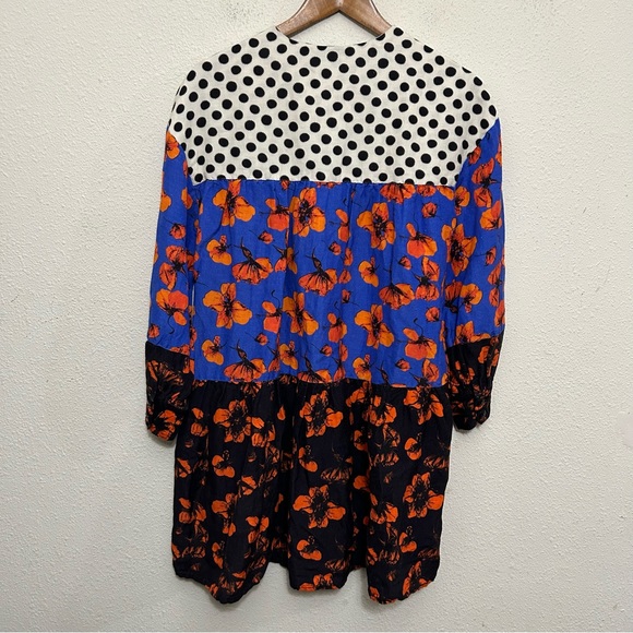 Anthropologie Dhruv Kapoor Polka Dot Floral Dress XS - Picture 7 of 7